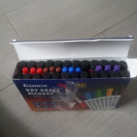 36 Expo Markers Dry Erase Markers Chisel Tip Black, Blue, Red, Purple, Green - Picture 11 of 11